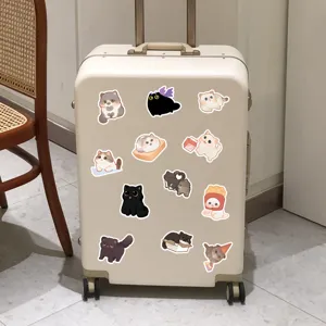 Waterproof cute cat stickers for luggage laptop water bottle 50pcs decorative decal set