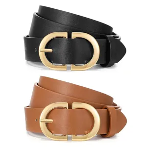 Women PU Leather Wide Belt Minimalist Casual Retro Pin Buckle Jeans Belt Elegant Fashion Waist Accessories