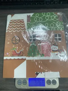 Weihnachten Lebkuchenhaus Kekse Geschenkbox, festliche Leckerei Papierverpackungsbox.