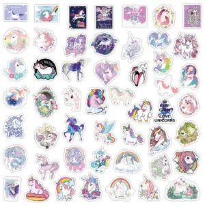 Süße Einhorn Sticker Pack wasserdichte Vinyl Aufkleber für Laptop Trinkflasche Skateboard