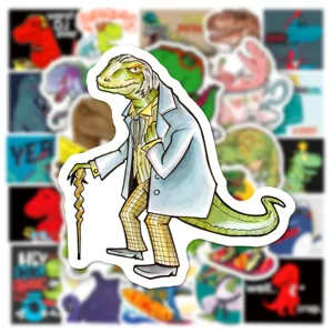 Cute dinosaur cartoon graffiti stickers waterproof vinyl decal for laptop luggage 50pcs