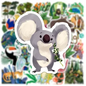 cute koala sticker art illustration animal decal for laptop water bottle skateboard decor