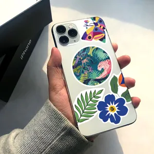Artistic botanical animal graffiti stickers pack for laptop water bottle decor 50pcs