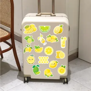 Summer cute lemon waterproof stickers for DIY luggage phone decoration fresh fruit decals