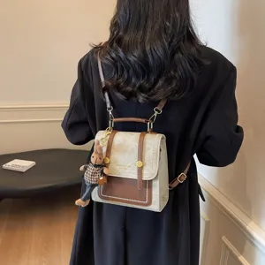 Ρετρό casual mini σακίδιο πλάτης για γυναίκες, κομψή ελαφριά τσάντα ταξιδιού καθημερινά.