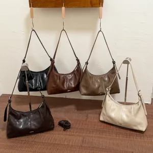 Stylish minimalist hobo shoulder bag casual daily commuting dumpling crossbody bag new
