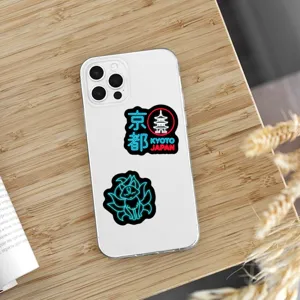 Japanese style neon graffiti stickers waterproof decals for phone case and water bottle.