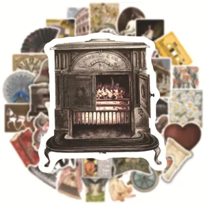 50 Pcs Vintage European Court Style Graffiti Stickers Aesthetic Retro Art Decals for Laptop Luggage