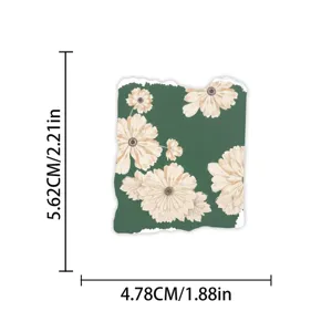 Vintage green floral torn edge aesthetic sticker for journal notebook luggage diy