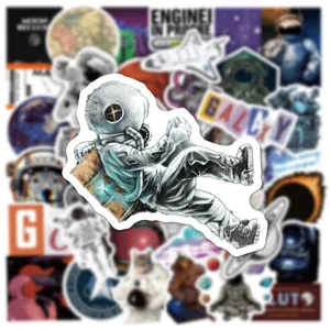 Set de pegatinas graffiti de astronauta espacial para botella ordenador casco impermeable