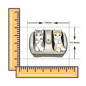 Waterproof cute cat sticker animal decal for journal laptop DIY decoration craft