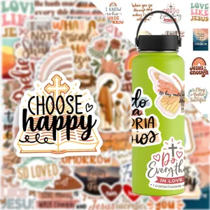 Bohemian Bibel Graffiti Aufkleber Wasserdichte PVC Abziehbilder Für DIY Gitarre Laptop Koffer Ästhetische Christliche Schreibwaren