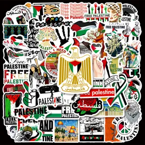 Tema Palestina Adesivi Graffiti Impermeabili Decalcomanie in PVC Per Diario Laptop Skateboard Bagagli Bicchiere d'Acqua Decorazione