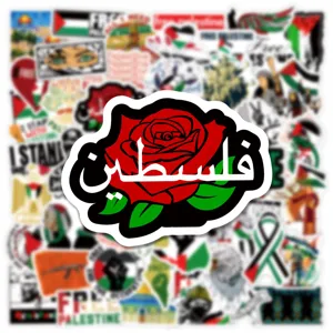 50pz adesivi graffiti Palestina impermeabili per laptop skateboard valigia borraccia