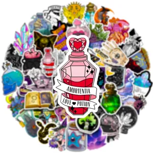 50 Pcs Adesivi Bottiglia Pozione Impermeabili Adesivi in Vinile per Laptop Valigia