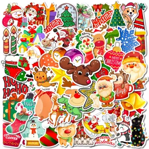 Natale Graffiti Adesivi Decalcomanie Impermeabili Per Skateboard Chitarra Bottiglia D'Acqua Portatile