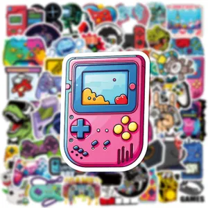 Adesivo in vinile per console di gioco retro impermeabile per laptop skateboard