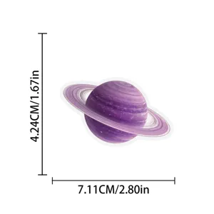 Lila Planet PET Aufkleber für DIY Wasserflasche Laptop Skateboard Dekoration wasserdicht