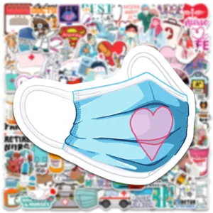 Wasserdichte medizinische Arzt- und Krankenpfleger-Sticker für Laptops, Flaschen und Koffer.