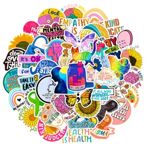 50pcs mental health awareness stickers pack waterproof vinyl decal for laptop skateboard luggage