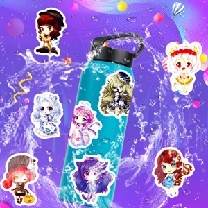 Waterproof cute cartoon doll graffiti stickers pack for water bottle laptop DIY decoration