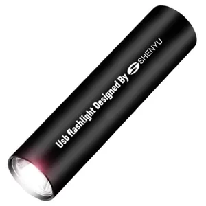 Portable USB rechargeable LED flashlight, strong light mini outdoor emergency torch light.