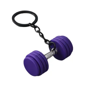 Portachiavi manubrio in metallo fitness sport ciondolo borsa regalo creativo accessorio.