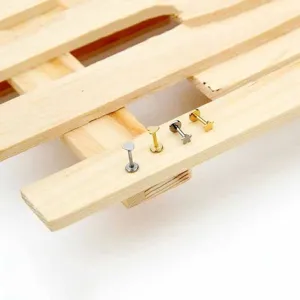 Set di piercing in acciaio inossidabile con borchie a cuore e stella per orecchie.