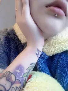 Gioiello per piercing labbro cuore in acciaio inossidabile orecchino cartilagine moda