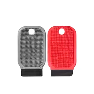 Kitchen vegetable fruit cleaning brush silicone multi-functional potato scrubber with scraper tool