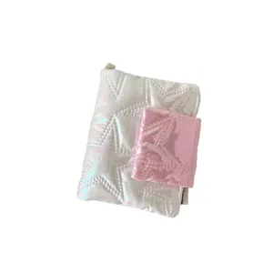 Holographic star photocard binder cute 3 inch Kpop photocard holder transparent loose-leaf storage album