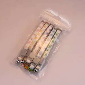 Süße Blumen Katzenhalsband Set mit Glocke frische Haustier Halsring Zubehör für Kätzchen