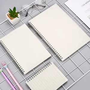 Eenvoudige spiraalnotitieboek set, gelinieerd papier, A5 B5 studenten notitieblok kantoor