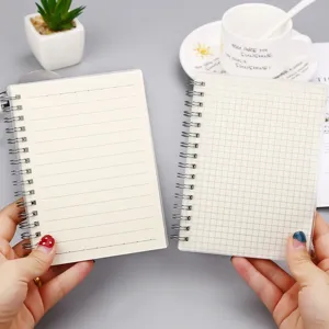 Eenvoudig mat spiraalnotitieboek, A5 B5 gerand en gelinieerd notitieblok voor kantoor.