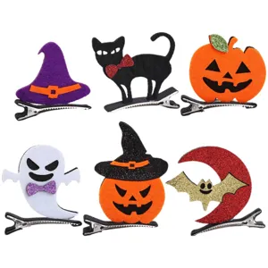 Simpatici fermagli per capelli di Halloween per bambini set pipistrello zucca gatto
