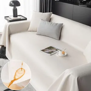 Waterdichte Technisch Stof Bankhoes Kunstleer Rundleernerf Antislip Modern Minimalistisch Volledige Bescherming Voor Woonkamer