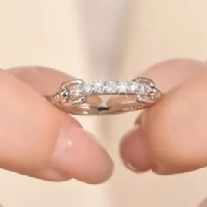 Bague Trombone Torsion Tissée Cuivre Luxe Léger Bijoux de Mode Bague de Doigt Quotidienne Rencart Pour Femmes
