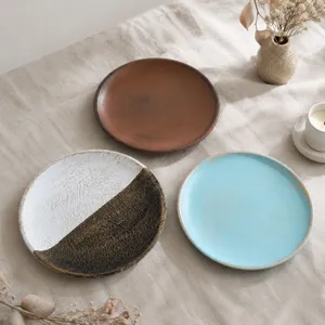 Minimalist ceramic jewelry dish and ring tray set, perfect for home decor and desktop storage.