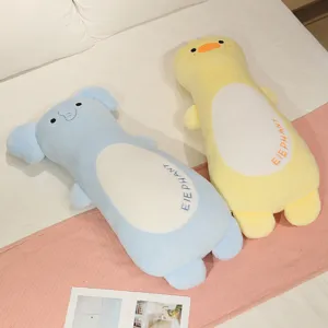 Cuscino lungo in peluche simpatico elefante anatra morbido giocattolo per divano letto