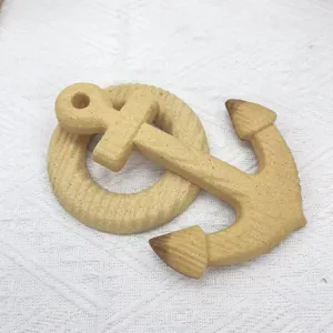 DIY wooden anchor and life ring blank crafts unpainted handmade home decor items