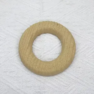 DIY blank ring craft base, unpainted lifebuoy anchor wooden embryo for handmade art decor.