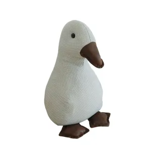 Cute fabric duck door stopper decorative doorstop anti-collision home room accessory
