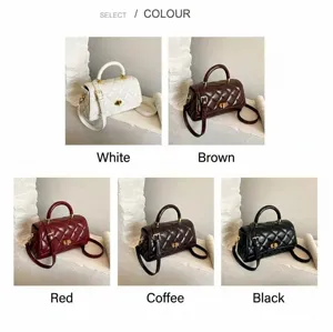 Borsa a mano trapuntata donna borsa a tracolla elegante borsa quadrata per lavoro