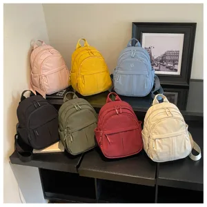 Korean style casual large capacity backpack versatile travel school bag for women multi colors