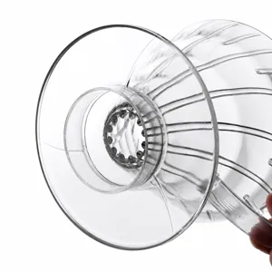 Colino per caffe V60 in plastica trasparente filtro conico grande formato per cucina baristi