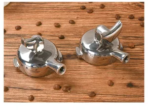 Edelstahl Kaffeemaschinen Portafilter Ausgusskopf Kaffeebereiter Zubehör Detailansicht