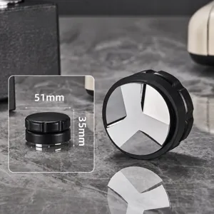 Kaffeeverteiler Und Tamper Verstellbare Tiefe Espresso Distribution Werkzeug Mit Aluminiumbasis Kaffeezubehör