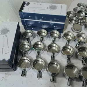 Coffee bottomless portafilter with multi sizes 51mm 54mm 58mm replacement espresso tool kit