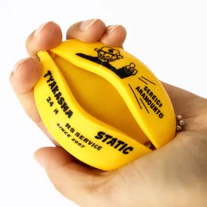 Simpatico mini portamonete dei cartoni animati custodia per cuffie PVC borsa gialla