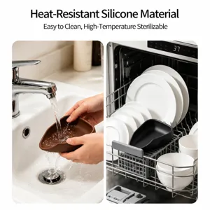 Tazza di dosaggio caffè in silicone imbuto resistente al calore per chicchi e polvere